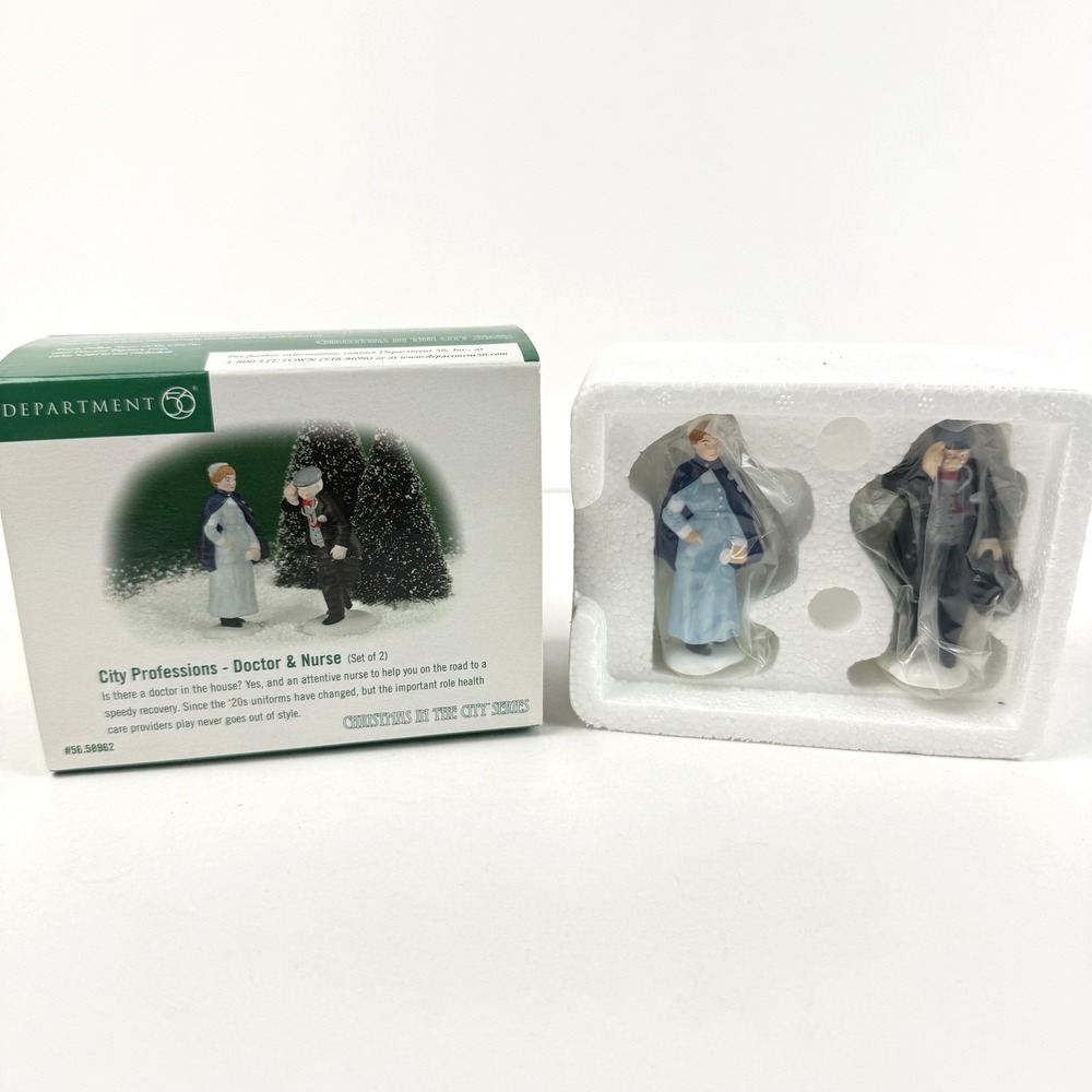 Dept 56 Doctor & Nurse City Professions 58962 Christmas in City DR Doc Medical